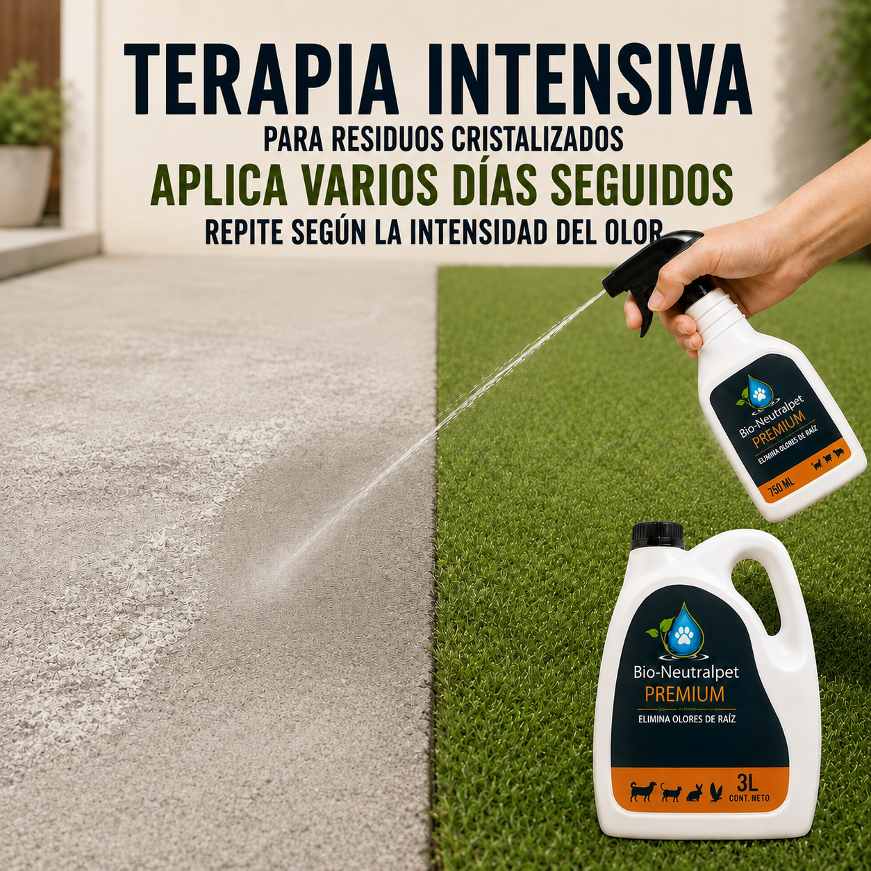 Pack ahorro Bio-Neutralpet 750 ml + 3 litros