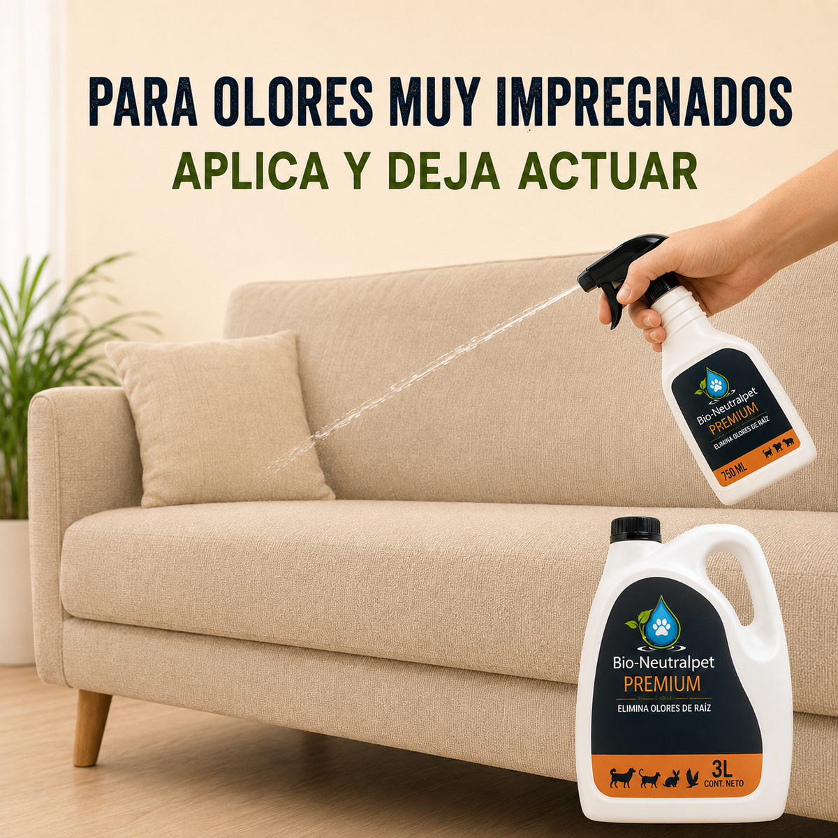 Pack ahorro Bio-Neutralpet 750 ml + 3 litros